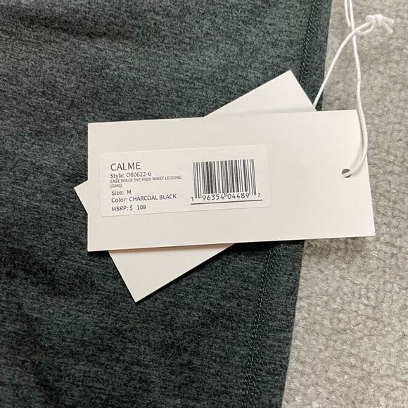 Johnny Was Calme Ease High Rise Space Dye Leggings Size Black $108 NWT - Picture 6 of 8